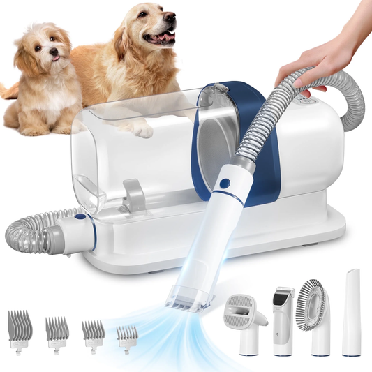 4-In-1 Dog Grooming Kit with Low Noise Clippers and Supplies, 9-Pack