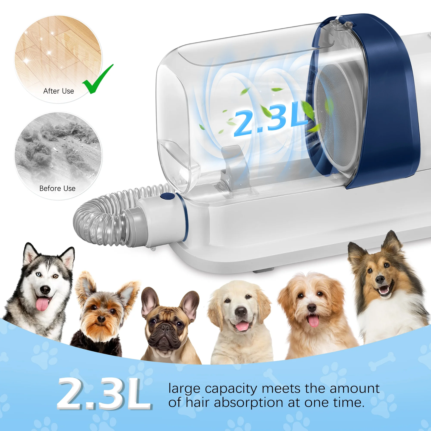 4-In-1 Dog Grooming Kit with Low Noise Clippers and Supplies, 9-Pack